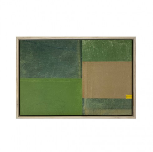 pastures green with yellow 33 x 23